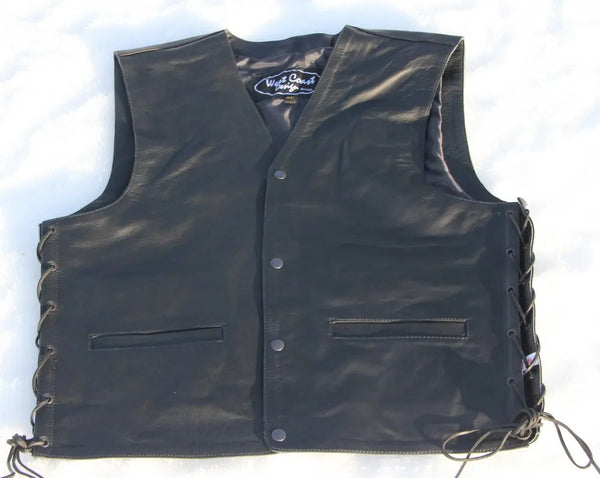 West coast design basic biker skinnvest.