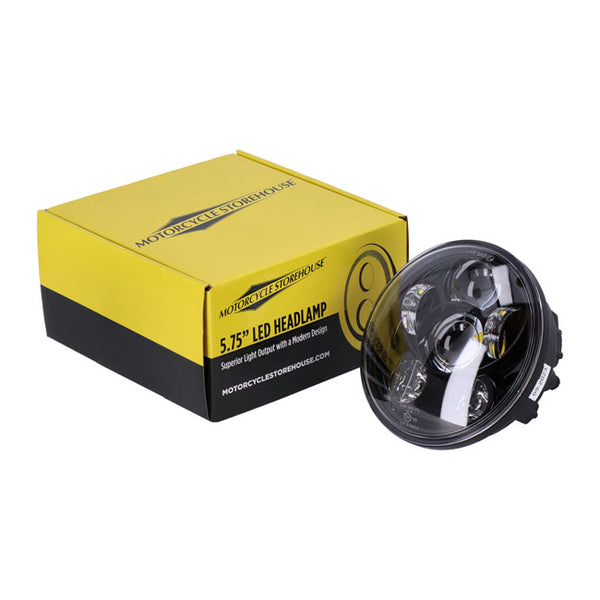 BRIGHT, 5.75 INCH LED HEADLAMP UNIT. BLACK