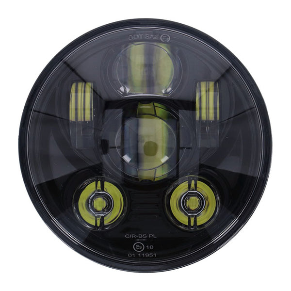 BRIGHT, 5.75 INCH LED HEADLAMP UNIT. BLACK
