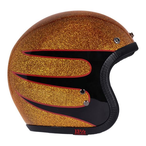 13 1/2 Skull bucket helmet Superior metal flake