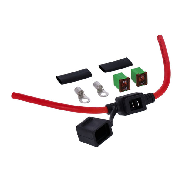 Motogadget, mo.unit battery cable with 40A fuse.