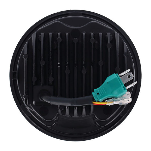 BRIGHT, 5.75 INCH LED HEADLAMP UNIT. BLACK. HALO RING