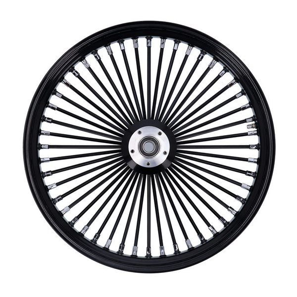 MCS radial 48 fat spoke front wheel 3.50 x 23 DF black