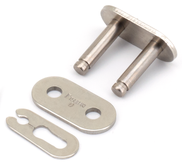 TSUBAKI MOTORCYCLE CHAIN. Delta 530 Series Self-Lubricating Nickel Plated chain.