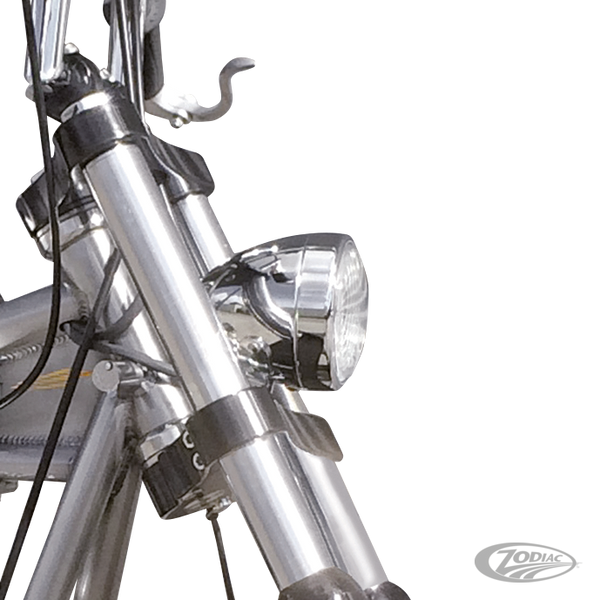 "4" BOTTOM MOUNT HEADLIGHT. CHROME.