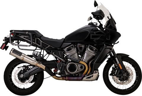 HD Pan America 1250. V&H - Hi-Output 450 Slip-On Muffler.