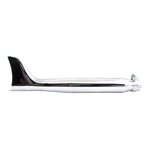 FISHTAIL UNIVERSAL MUFFLER  "22" LONG CHROME.