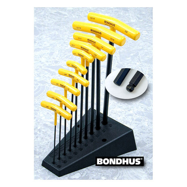 BONDHUS, T-HANDLE ALLEN WRENCH SET. Tommer.