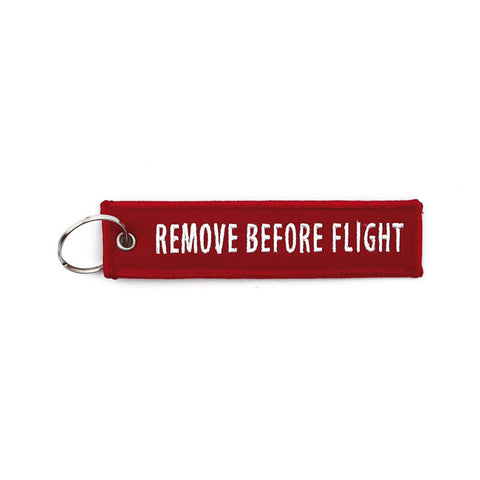 Nøkkelring - Remove before flight Rød