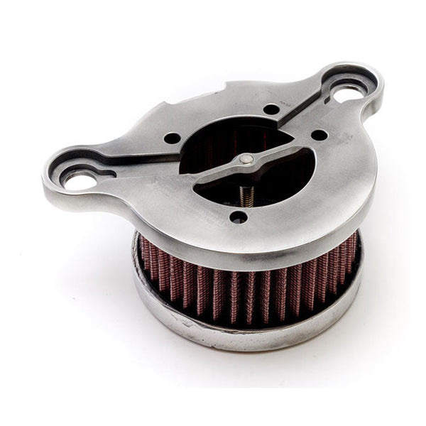 WANNABE CHOPPERS WANNASUCKER BRASS "WAVE" AIR CLEANER. 93-99 S&S Super E/G.