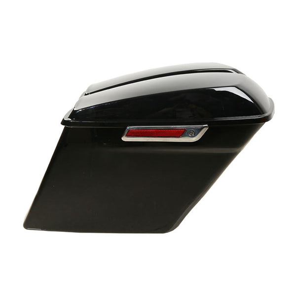 "5" DOWN EXTENDED SADDLEBAG SET. BLACK. HD touring. 14-23.