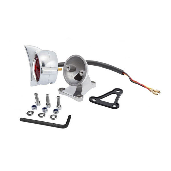 MOTONE, CUDA TAILLIGHT & FENDER MOUNT KIT. POLISHED. ECE