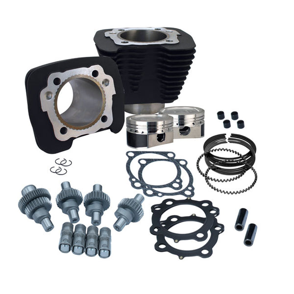 S&S 883-1200 Hooligan big bore kit. XL 883 00-22. Svart.