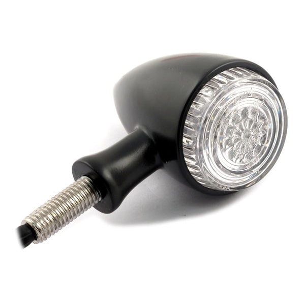MCS "Colorado" Led baklys/bremselys/blinklys. Matt svart med klart glass