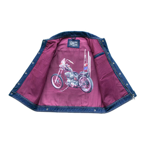 13 1/2 RAIN SPLITTER DENIM VEST
