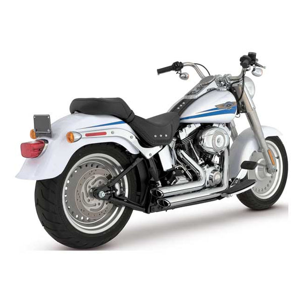 V&H Short shots. HD Softail 87-11. Krom.