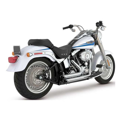 V&H Short shots. HD Softail 87-11. Krom.