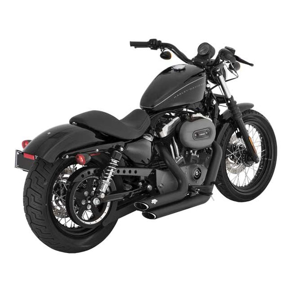 VANCE & HINES, 2-1/2" SHORTSHOTS STAGGERED EXH. BLACK. XL Sportster 04-22.