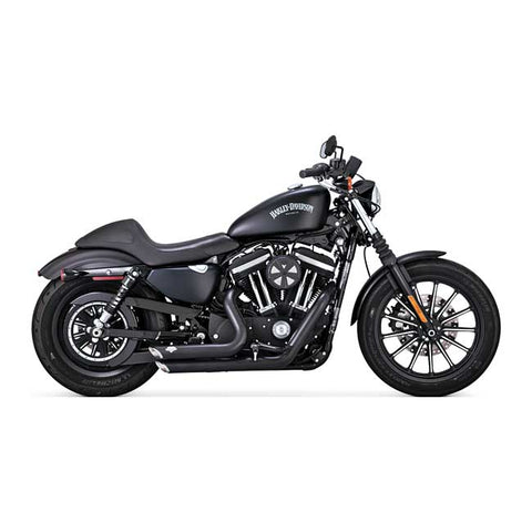 VANCE & HINES, 2-1/2" SHORTSHOTS STAGGERED EXH. BLACK. XL Sportster 04-22.