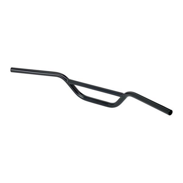 BILTWELL HANDLEBAR MOTO BAR 7/8" (22MM) BLACK, TUV APPR.
