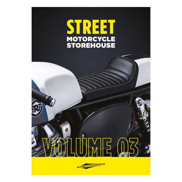Motorcycle storehouse Street delekatalog. Metriske sykler.