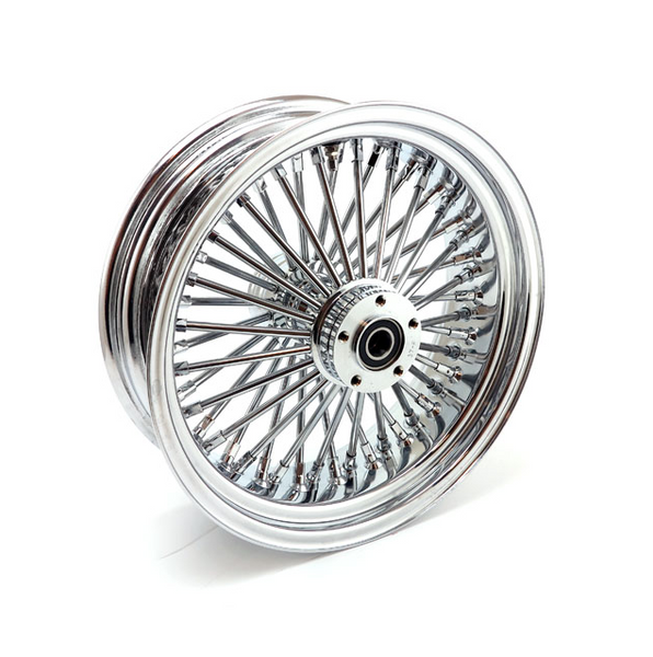 MCS RADIAL 48 FAT SPOKE REAR WHEEL 5.50 X 16. Svart eller krom.