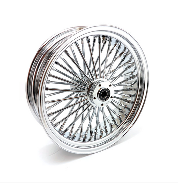 MCS RADIAL 48 FAT SPOKE REAR WHEEL 5.50 X 18. Svart eller krom.