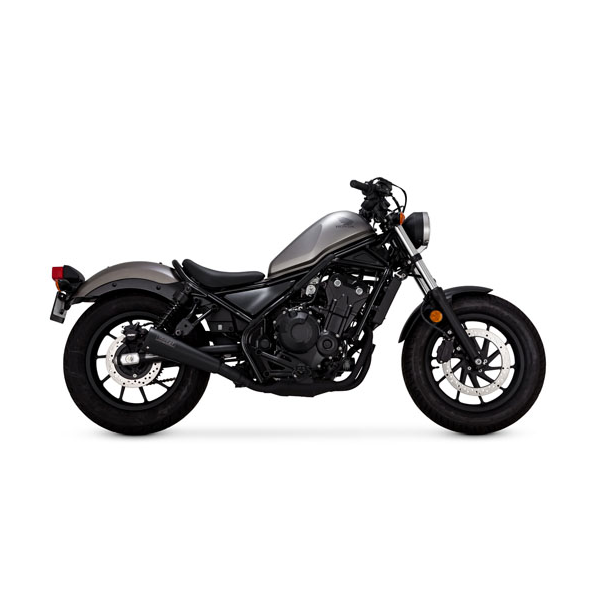 V&H UPSWEEP EXHAUST SLIP-ON BLACK. Honda Rebel 300/500.