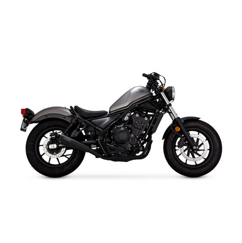 V&H UPSWEEP EXHAUST SLIP-ON BLACK. Honda Rebel 300/500.