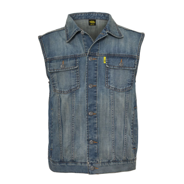 Demin vest. Stenvasket