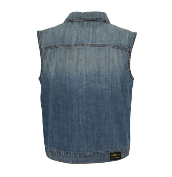 Demin vest. Stenvasket