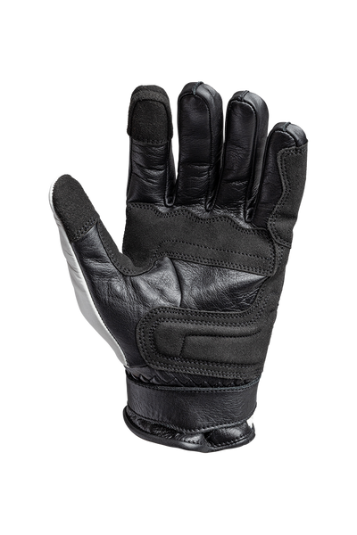JOHN DOE TRACKER RACE GLOVES BLACK/WHITE. CE godkjente mc hansker.