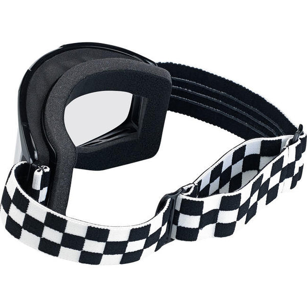 BILTWELL MOTO 2.0 CHECKERS GOGGLES BLACK/WHITE