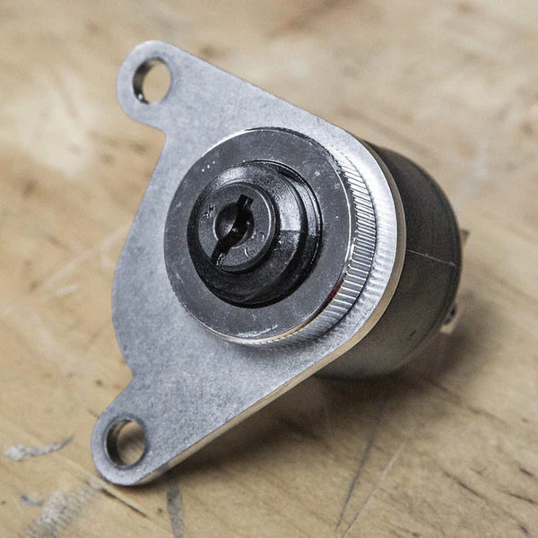 LOWBROW CUSTOMS IGNITION SWITCH BRACKET. Primary cover. HD XL 91-03.
