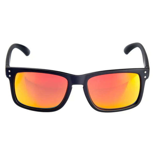 Biltwell Ramblr sunglasses. Grey smoke-Red mirror.