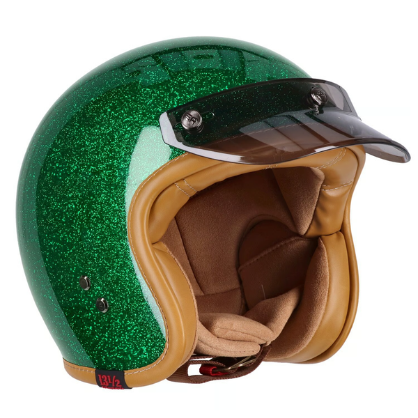 13 1/2 Skull bucket helmet Lucky clover