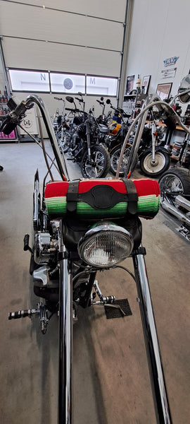Texas Leather Meksikansk teppe med reimer. Serape rød.