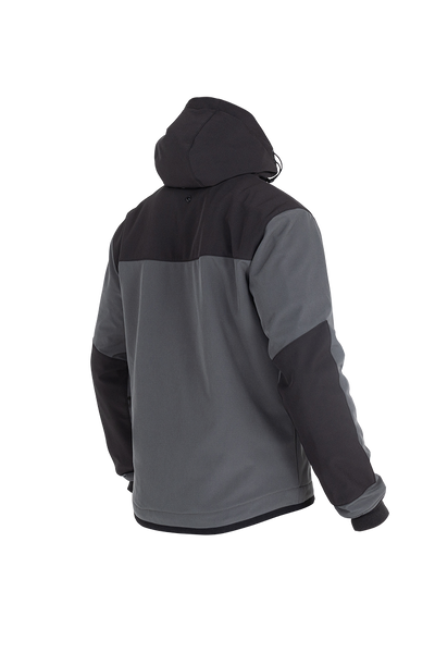 JOHN DOE HETTEJAKKE. XTM Hoodie V3 Softshell Rip Stop Grey/Black.