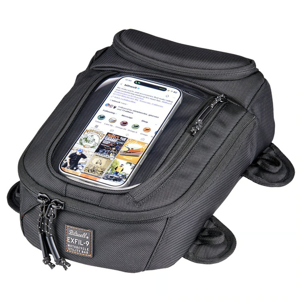 Biltwell, Exfil-9 tank bag. Black.
