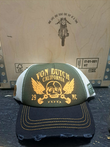 VON DUTCH CREW CAP BLACK/ORANGE