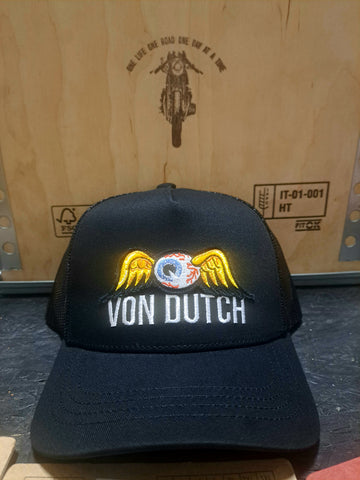 Von Dutch Eyes black baseball cap