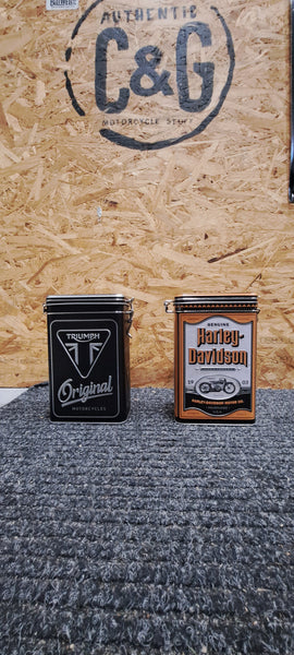 Kaffeboks. Harley Davidson - Triumph