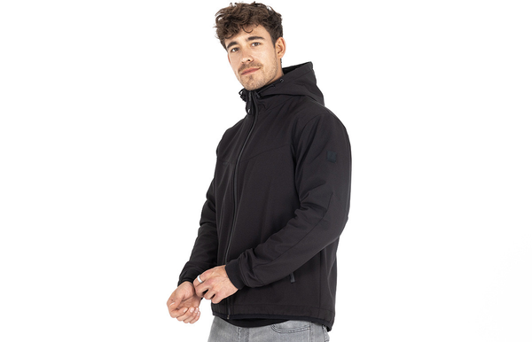 JOHN DOE HETTEJAKKE. XTM Hoodie V3 Softshell Rip Stop Black.