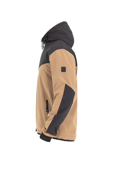 JOHN DOE HETTEJAKKE. XTM Hoodie V3 Softshell Rip Stop Desert/Black.