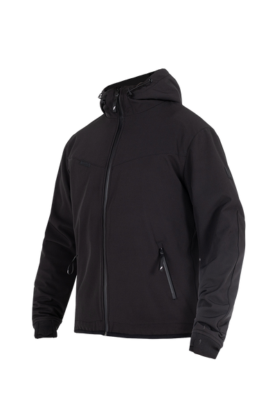JOHN DOE HETTEJAKKE. XTM Hoodie V3 Softshell Rip Stop Black.