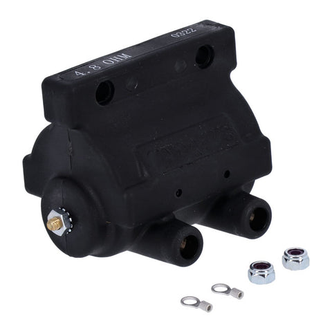 Andrews, high performance coil black, 12V / 4.8 Ohm. HD med stiftetenning.