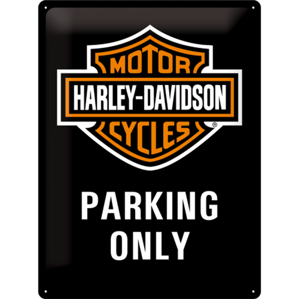 Harley-Davidson Parking Only. Skilt