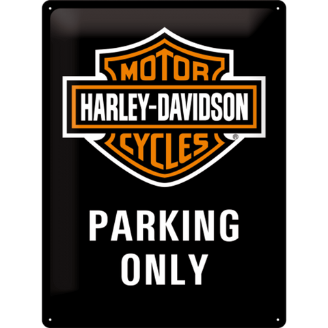 Harley-Davidson Parking Only. Skilt