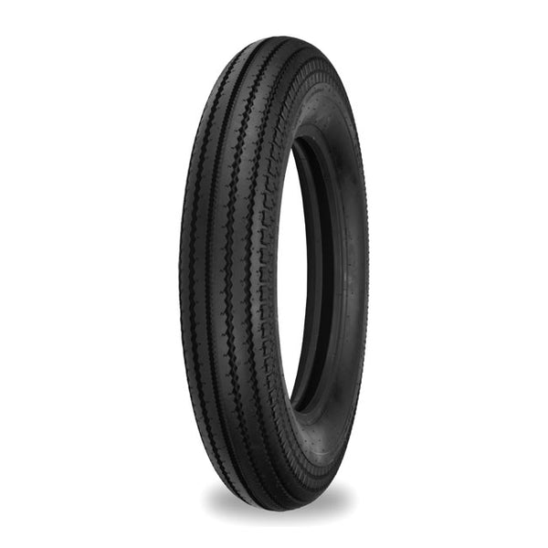 SHINKO E270 TIRE 4.00-19 (61H). Foran/bak.