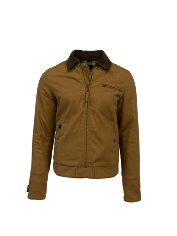 ROKKER CANVAS JACKET - TOBACCO BROWN